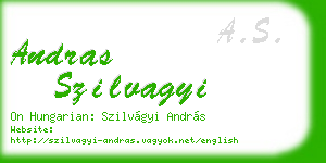 andras szilvagyi business card
